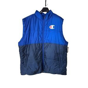 CHAMPION Puffer Vest Mens 3XLT- Ripstop - New - Royal Blue